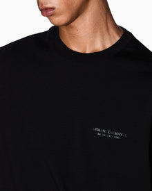 ARMANI EXCHANGE T-SHIRT WITH A CHEST LOGO ESSENTIAL
