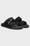 BOSS TWIN-STRAP SLIDES WITH BRANDED BUCKLES