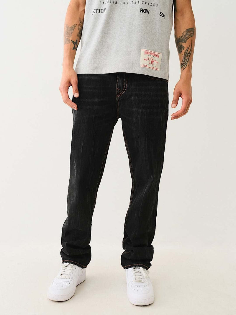 TRUE RELIGION Ricky Big T flap Straight Jeans