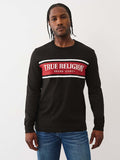 TRUE RELIGION-Three-Panel Long-Sleeved T-Shirt