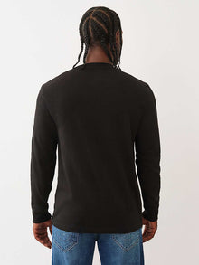 TRUE RELIGION-Three-Panel Long-Sleeved T-Shirt