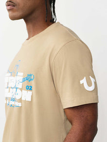TRUE RELIGION- Logo Blocky Puff Tee