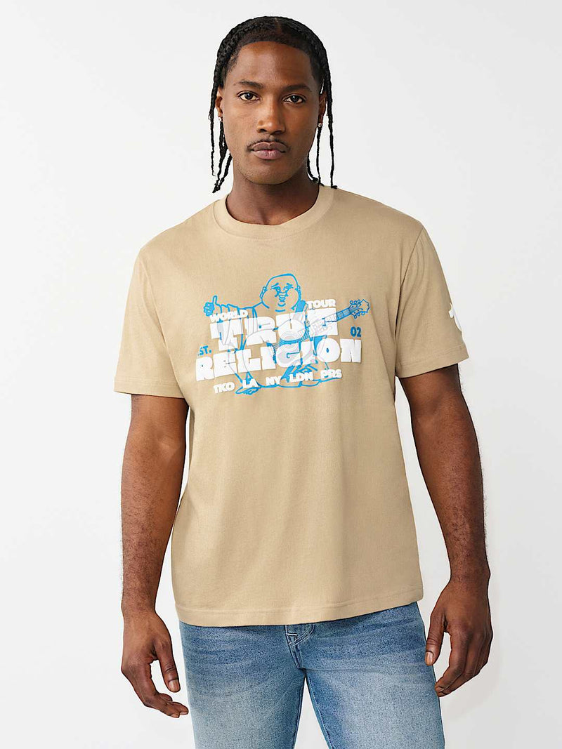 TRUE RELIGION- Logo Blocky Puff Tee